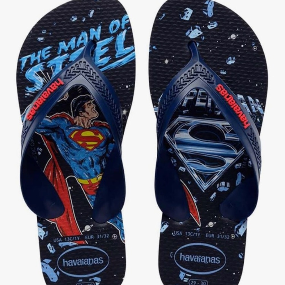 Havaianas Max Herois DC Comics Kids Flip Flops - Superman